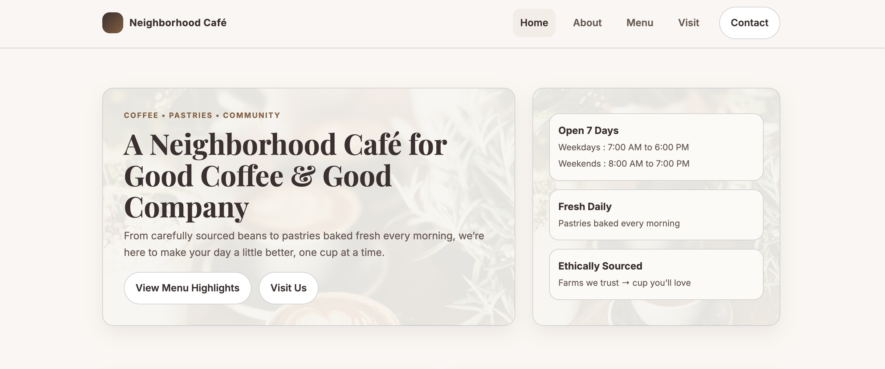 Cafe Standard Desktop