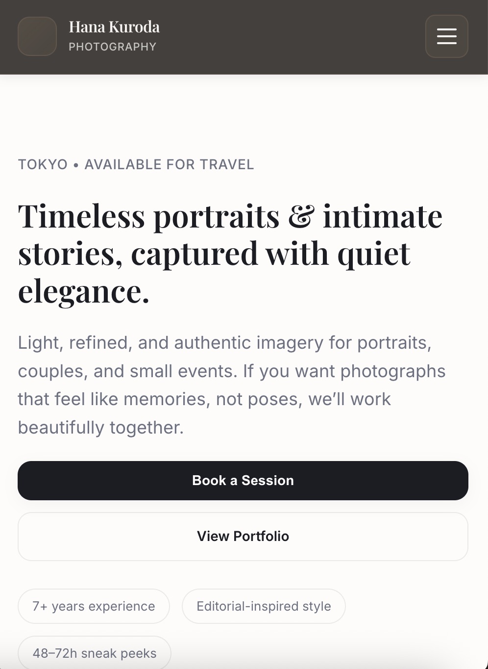 Photography Standard Mobile