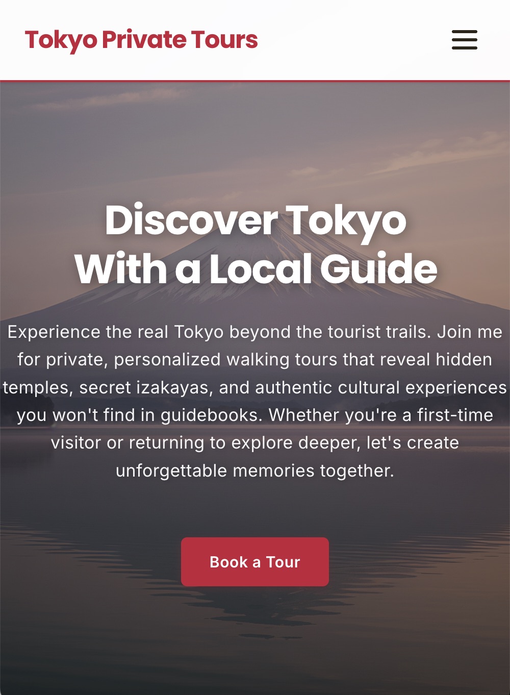 Tour Guide Basic mobile demo preview